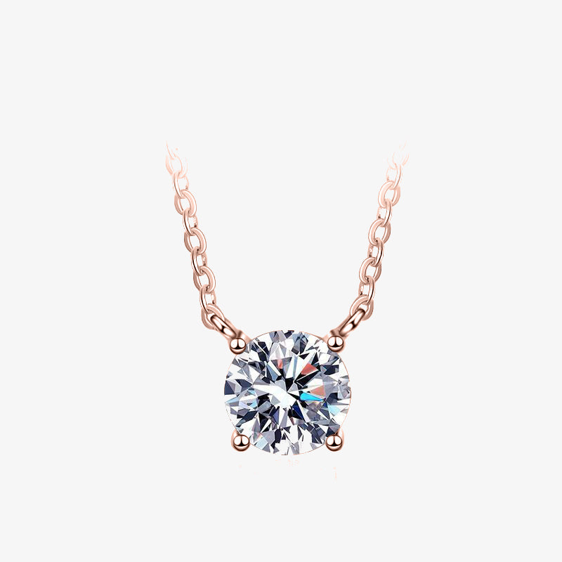 1.0ct Radiant Round-Cut Moissanite Necklace - My Store