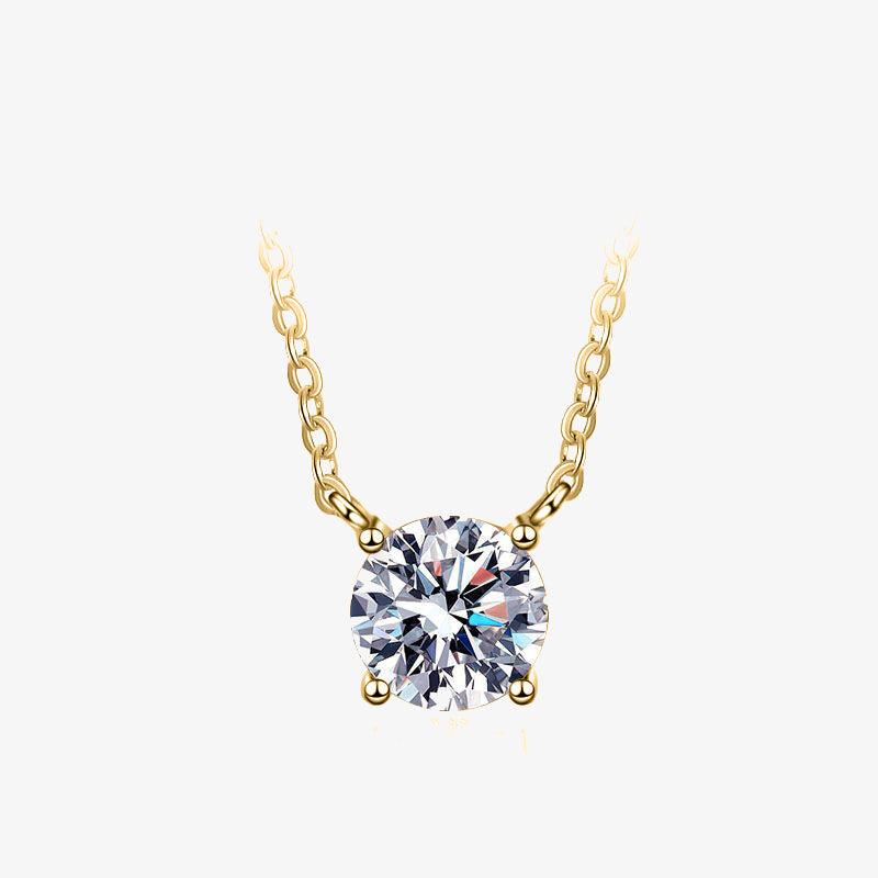 1.0ct Radiant Round-Cut Moissanite Necklace - My Store