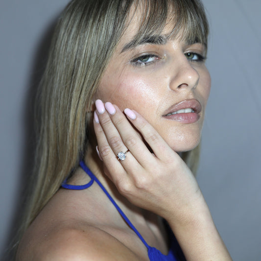 2.0ct Oval-Cut Solitaire Moissanite Engagment Ring - My Store