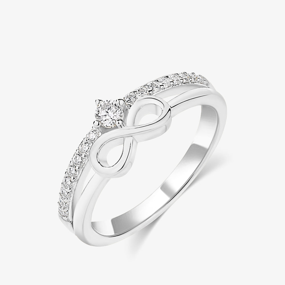 Eternity Symbol Moissanite Ring