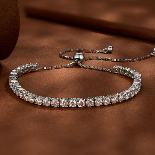 3.9ct Round-Cut Tennis Moissanite Bracelet - My Store