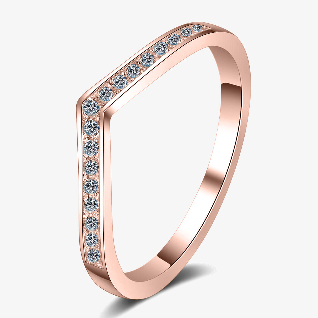 Carved Eternity Moissanite Ring - My Store