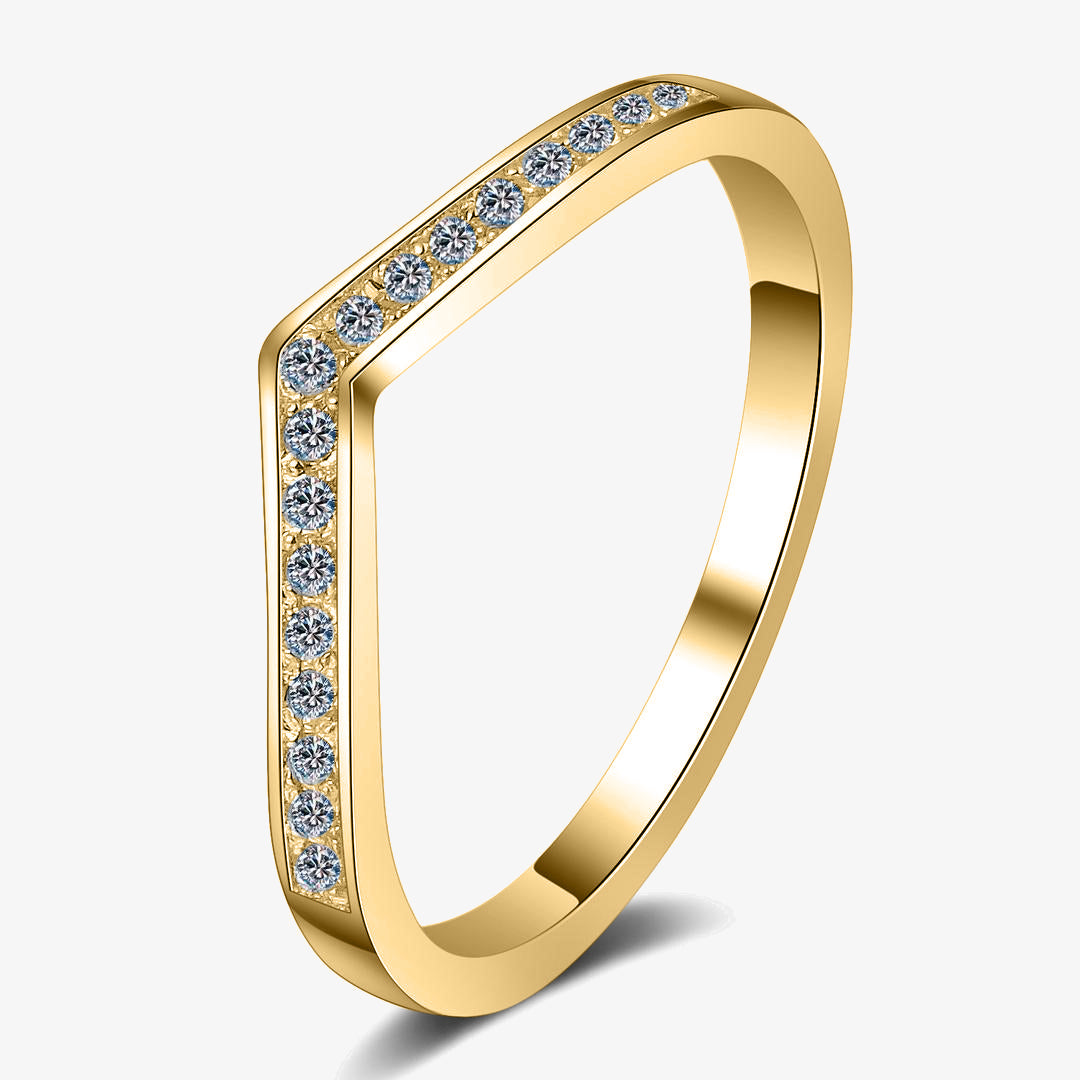 Carved Eternity Moissanite Ring - My Store