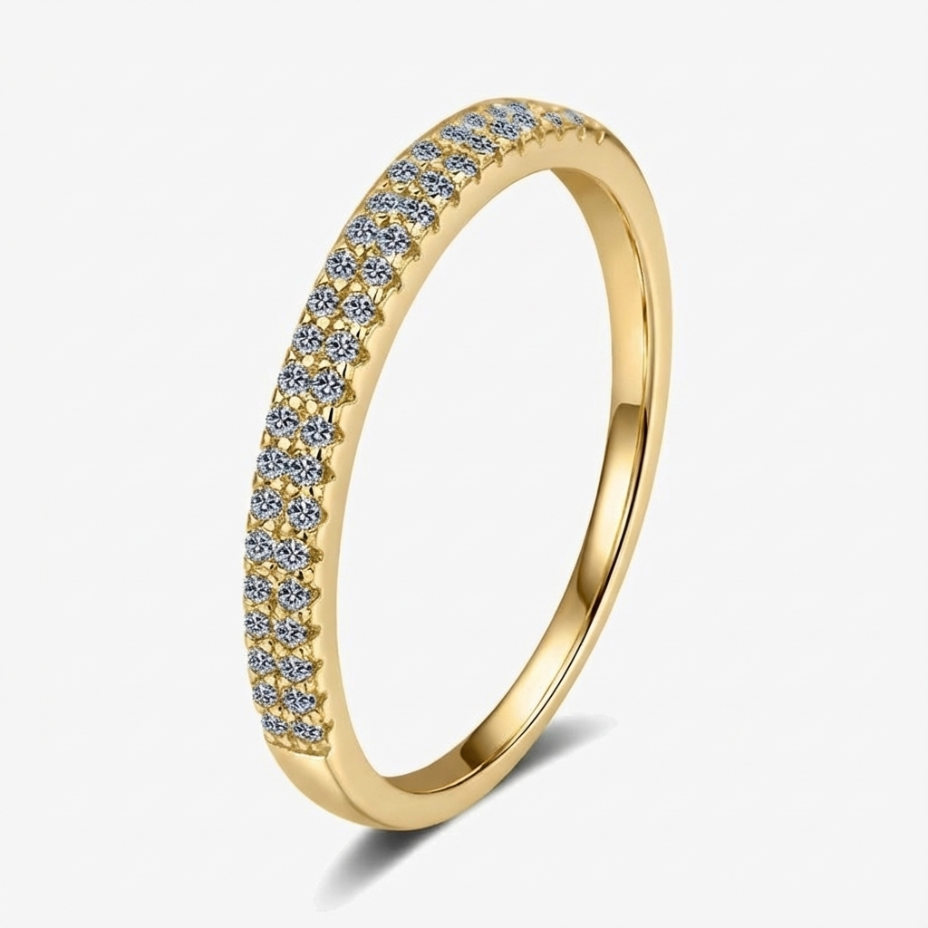 Double Eternity Moissanite Ring - My Store
