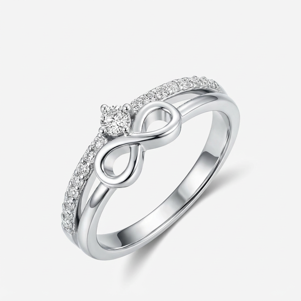 Eternity Symbol Moissanite Ring
