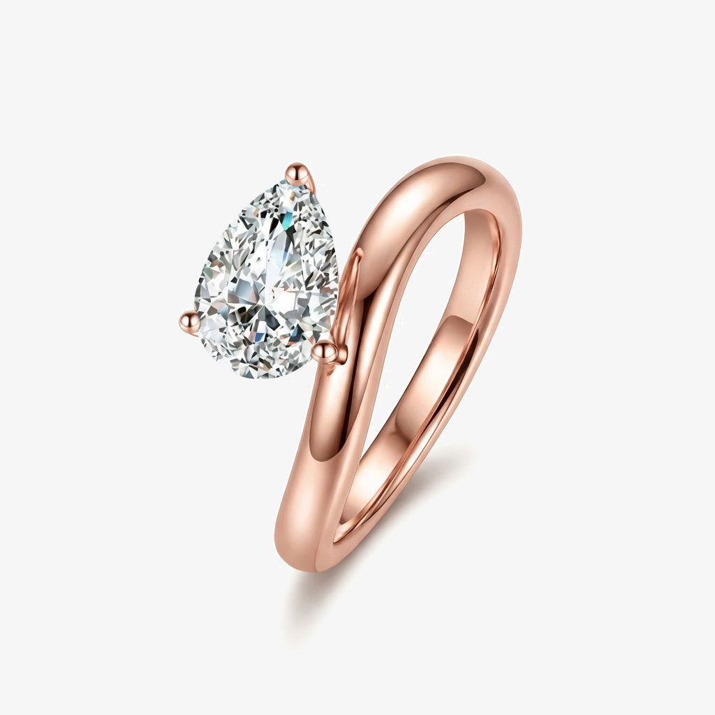 1.5ct Pear-Cut Moissanite Engagment Ring - My Store
