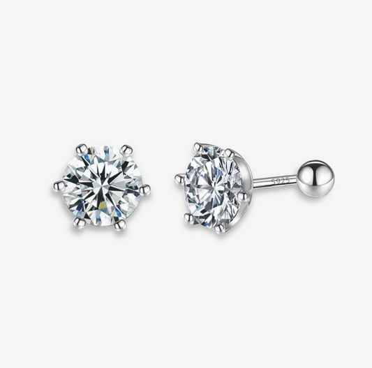 1.0ct Classic Moissanite Earrings
