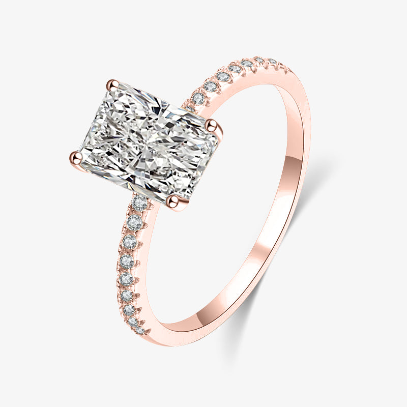 2.0ct Radiant-Cut Moissanite Engagement Ring - My Store