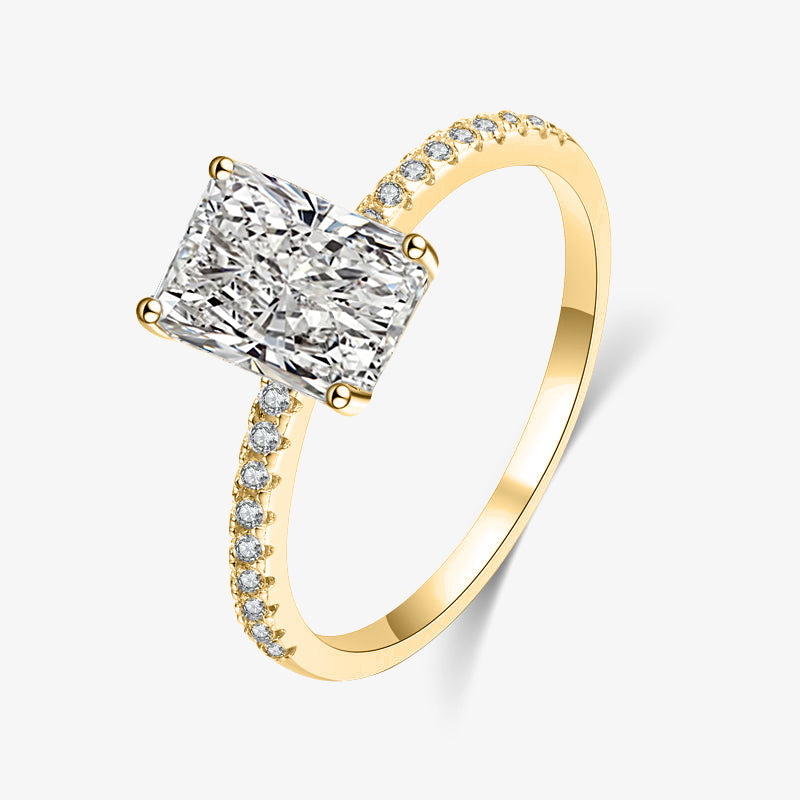 2.0ct Radiant-Cut Moissanite Engagement Ring - My Store