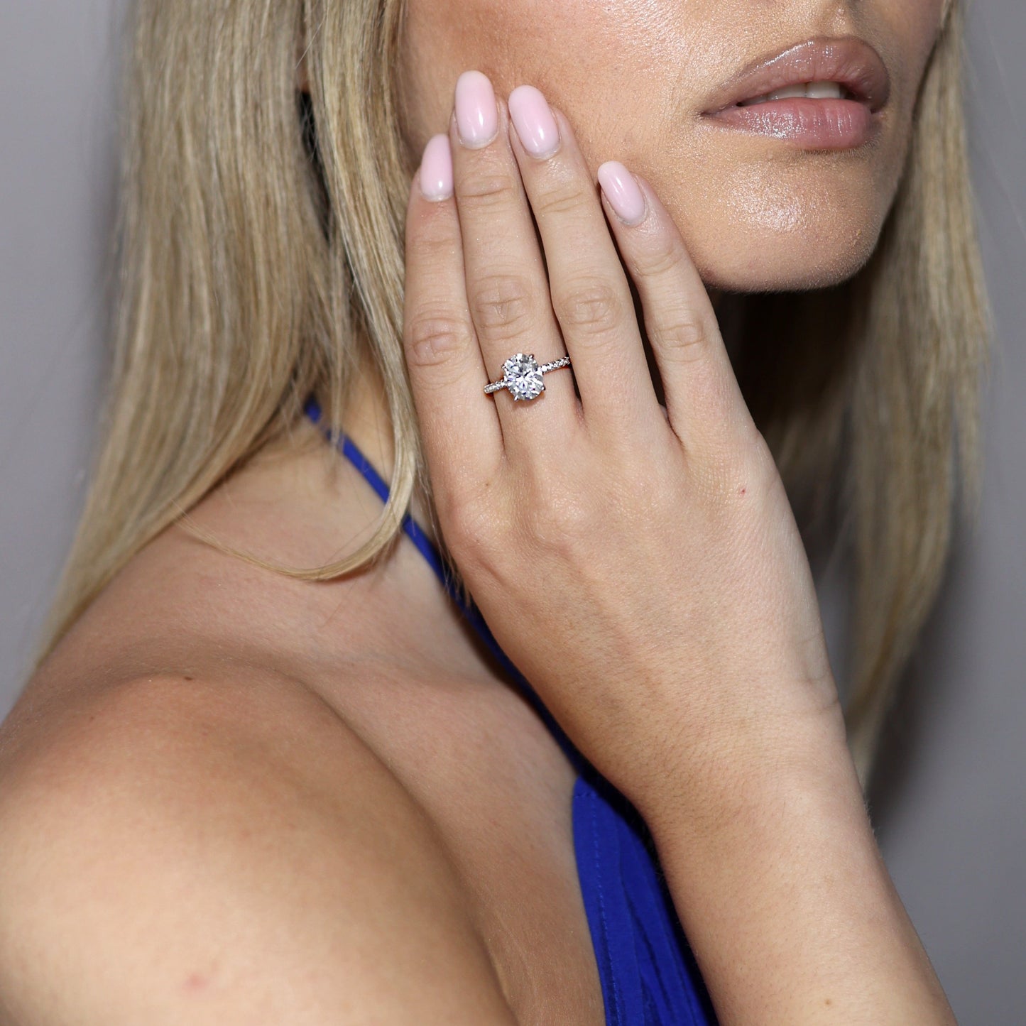 3.0ct Oval-Cut Moissanite Engagement Ring - My Store