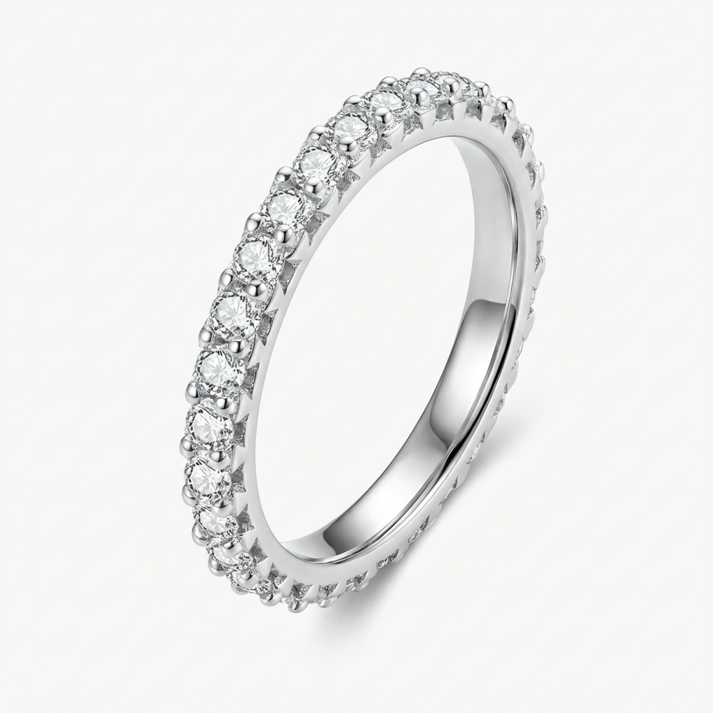 Full Eternity Moissanite Ring - My Store
