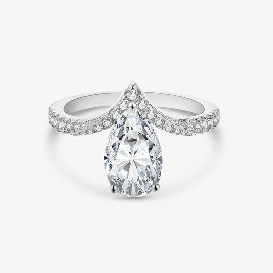 3.0ct Pear-Cut Moissanite Engagement Ring - My Store