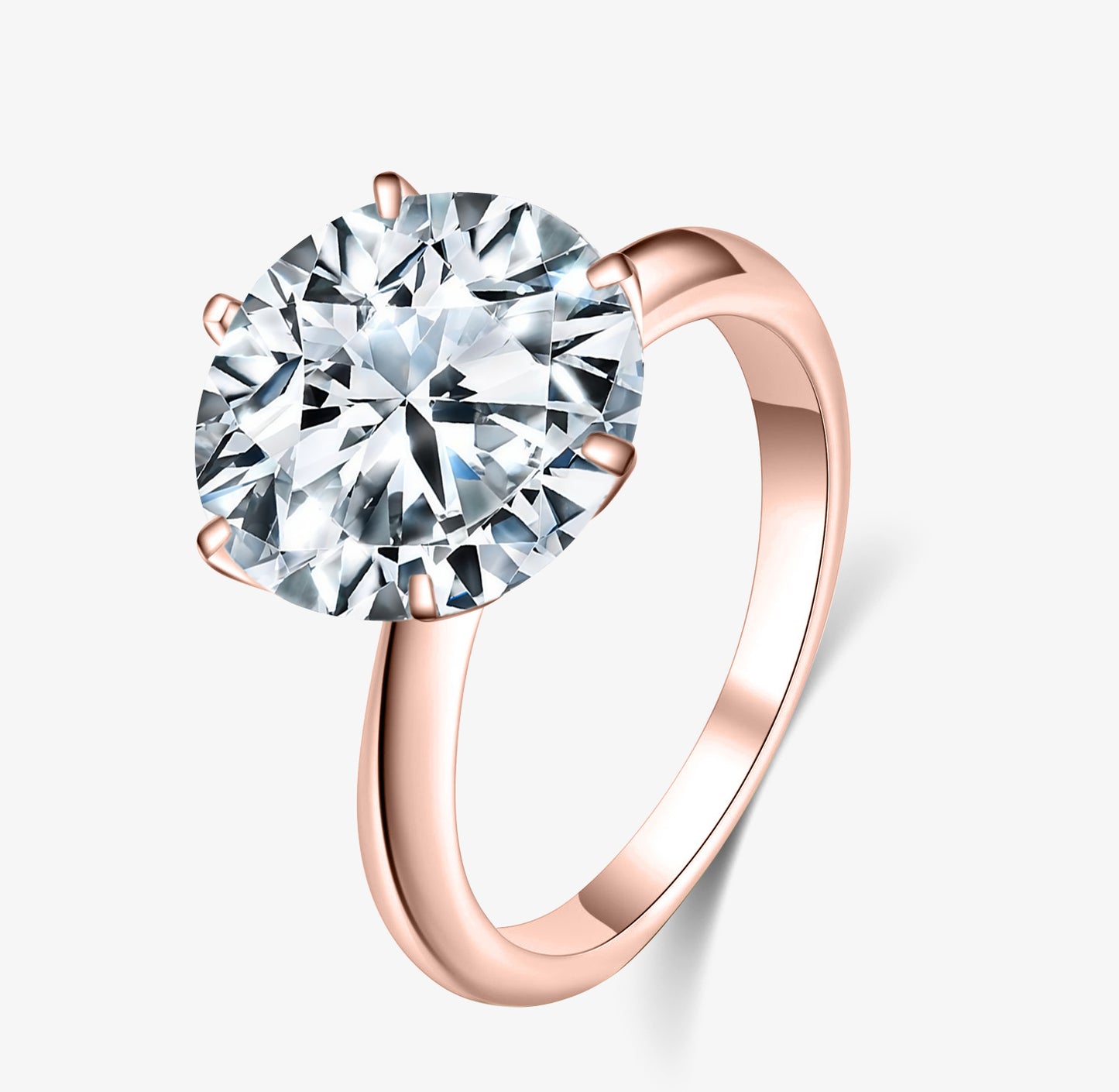 5.0ct Round-Cut Six Claw Moissanite Engagment Ring - My Store