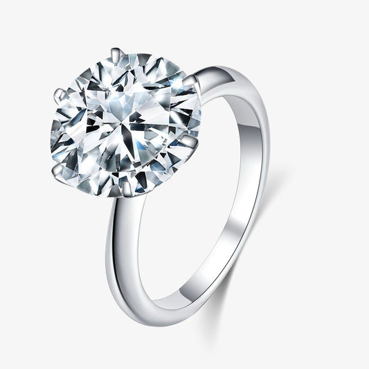5.0ct Round-Cut Six Claw Moissanite Engagment Ring - My Store