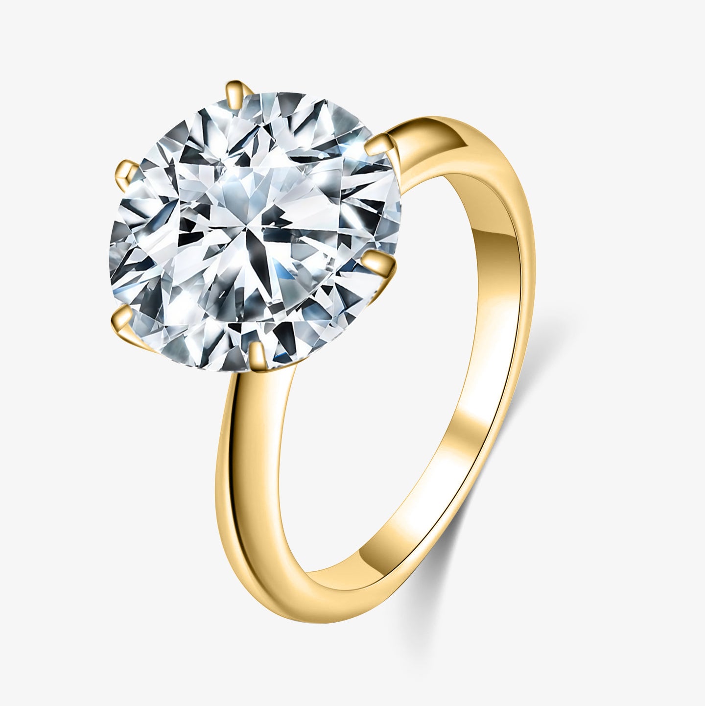 5.0ct Round-Cut Six Claw Moissanite Engagment Ring - My Store