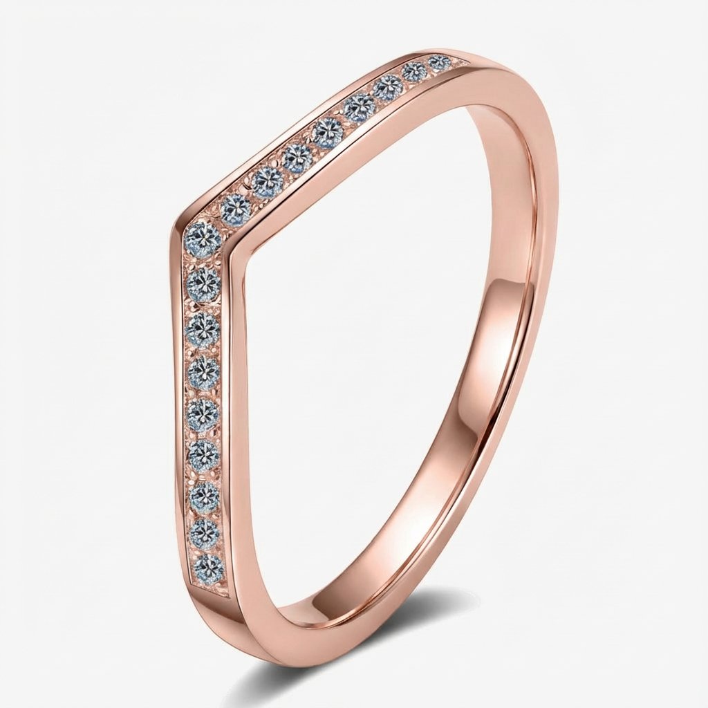 Carved Eternity Moissanite Ring - My Store