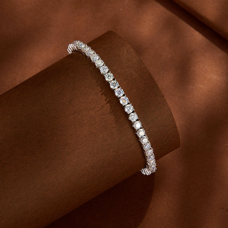 3.9ct Round-Cut Tennis Moissanite Bracelet - My Store