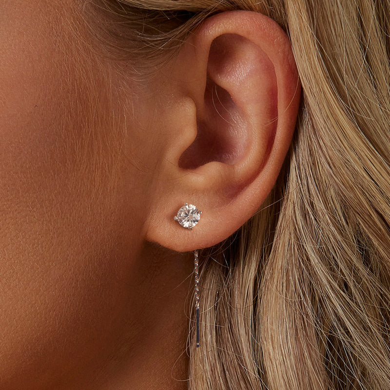 Moissanite Threader/Drop Earrings - My Store