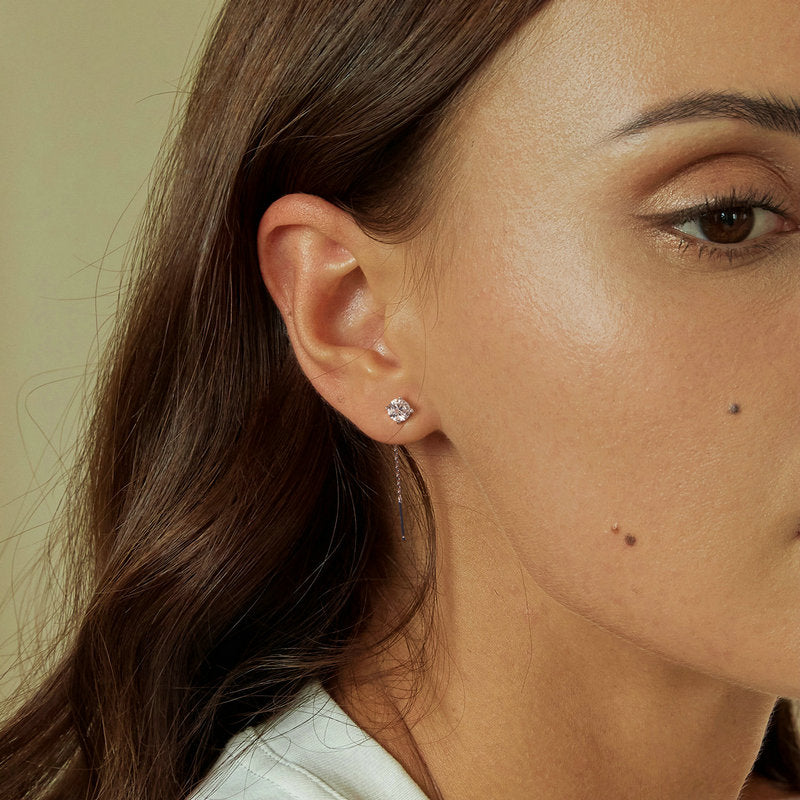 Moissanite Threader/Drop Earrings - My Store