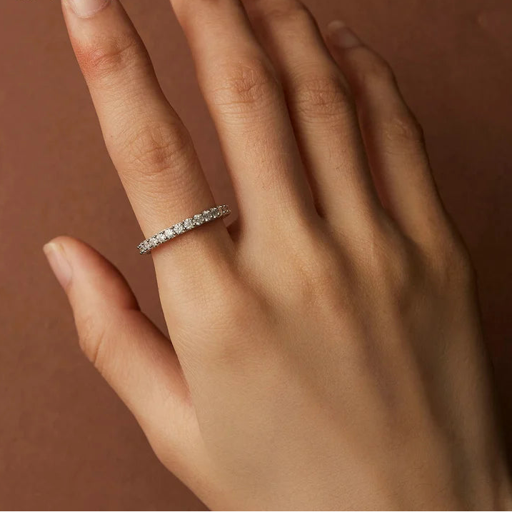 Full Eternity Moissanite Ring - My Store