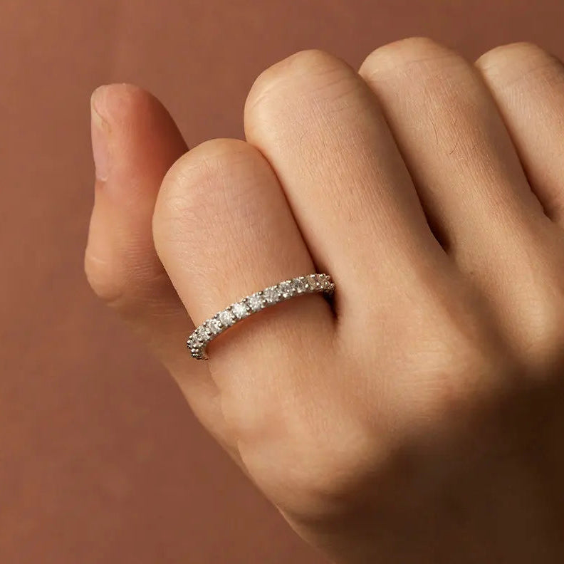 Full Eternity Moissanite Ring - My Store