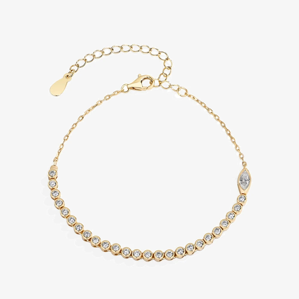 Adjustable Moissanite Tennis Bracelet - My Store