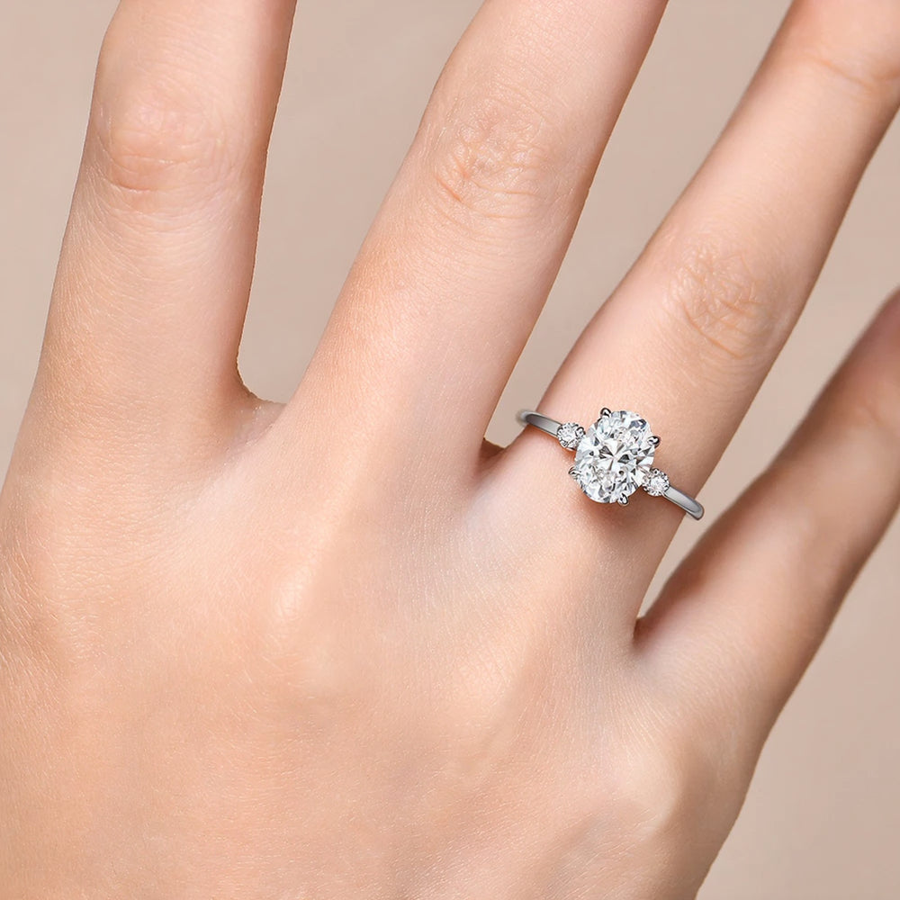 2.0ct Oval-Cut Moissanite Engagement Ring - My Store