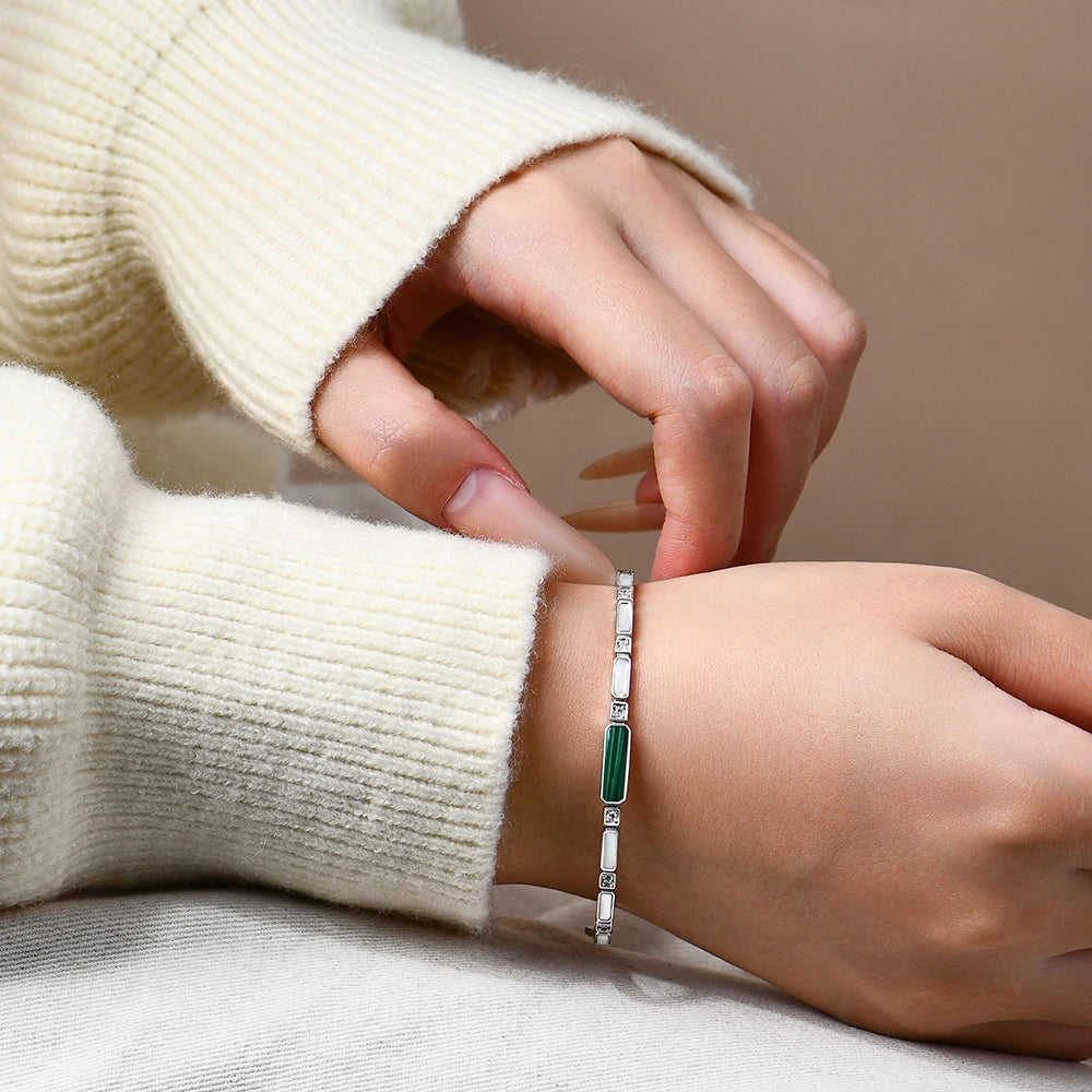 Pavé Link Bangle Bracelet - My Store