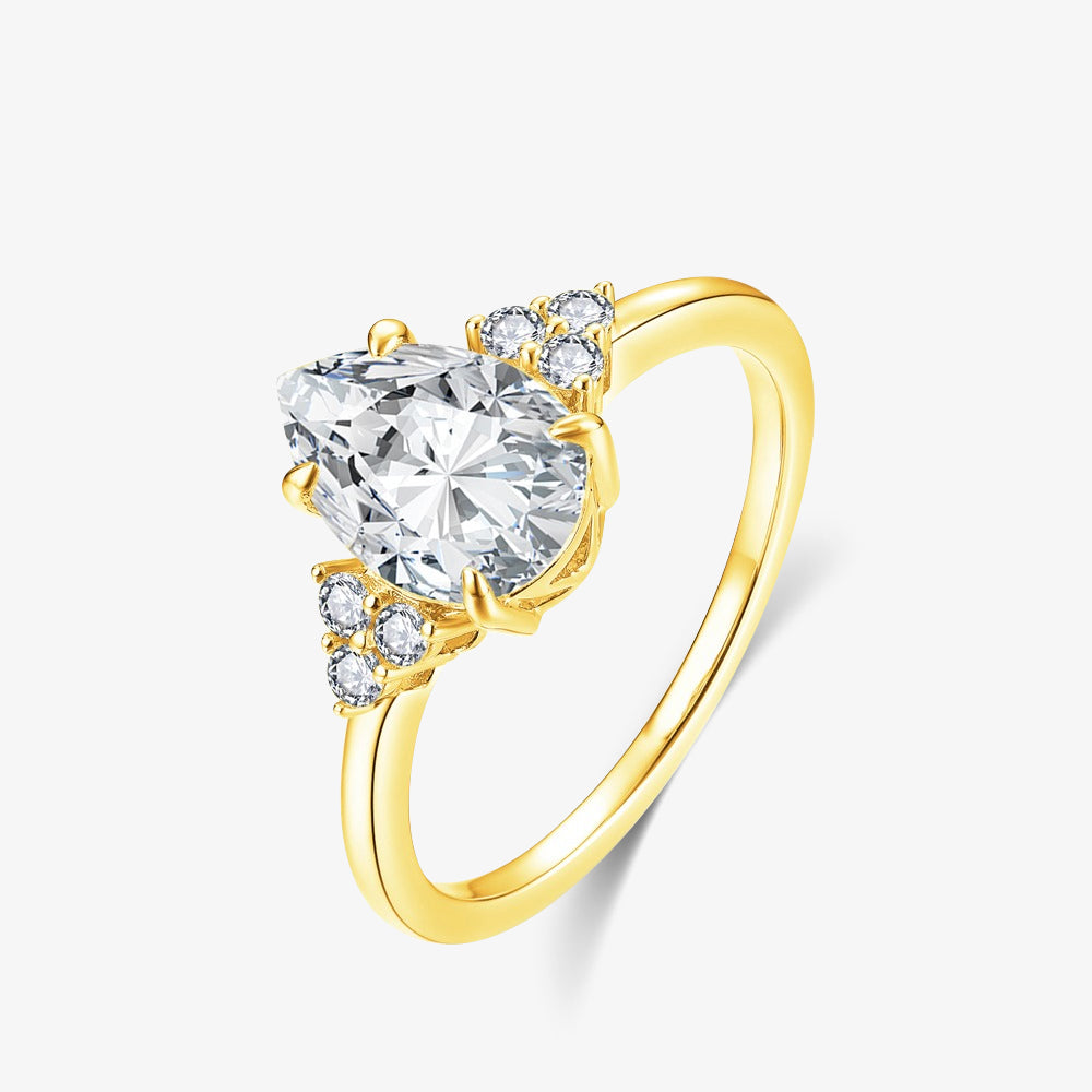 2.0ct Pear-Cut Moissanite Engagement Ring - My Store