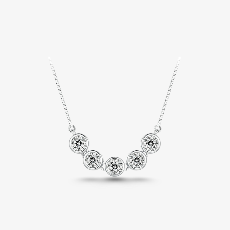 1.5ct Round-Cut Moissanite Necklace - My Store