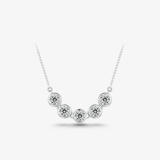 1.5ct Round-Cut Moissanite Necklace