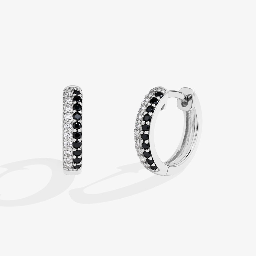 Pavé huggie hoop earrings - My Store