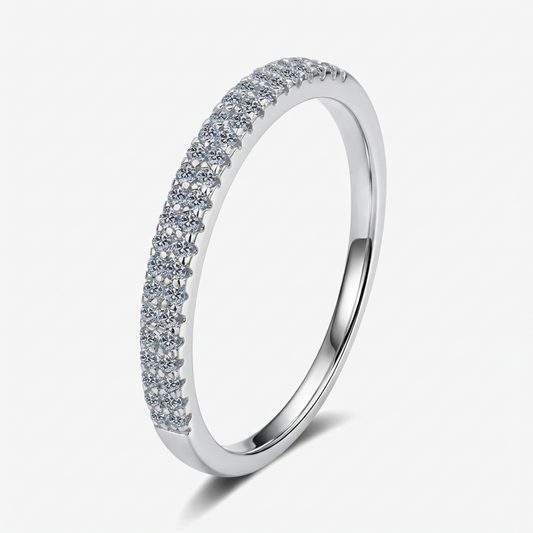 Double Eternity  Moissanite Ring - My Store