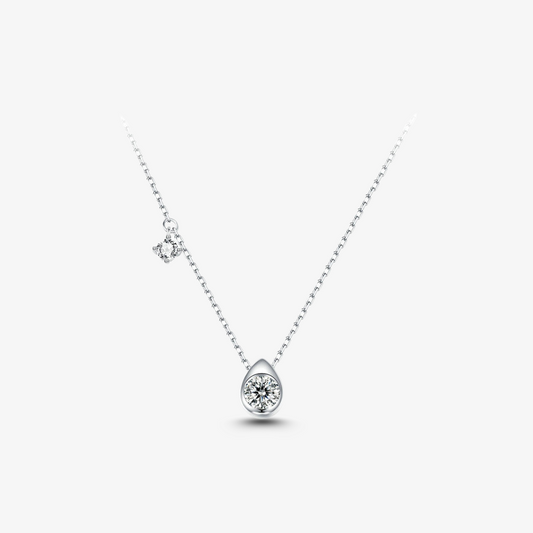 Radiant Round-Cut Moissanite Necklace