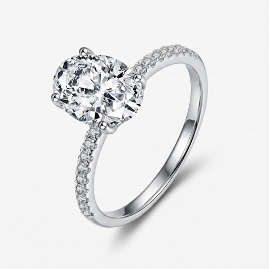 3.0ct Oval-Cut Moissanite Engagement Ring - My Store