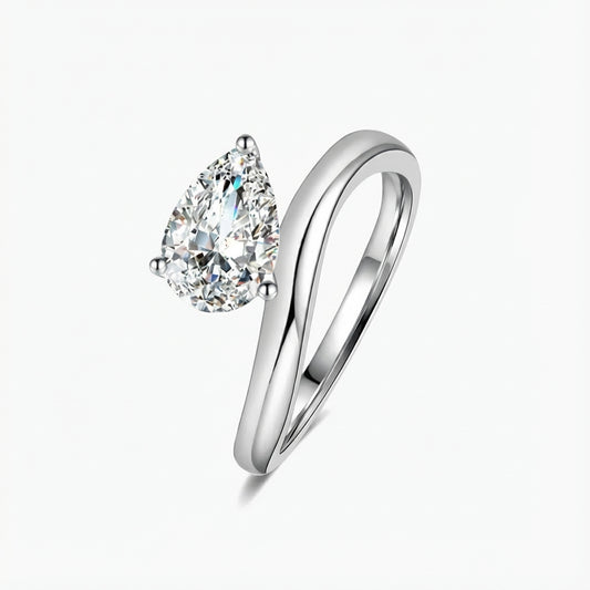 1.5ct Pear-Cut Moissanite Engagment Ring - My Store